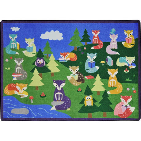 Foxy Readers™ Classroom Seating Rug, 7'8" x 10'9" Rectangle