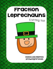 St. Patrick's Day Fraction Leprechaun FREEbie, with Bonus Writing Worksheet