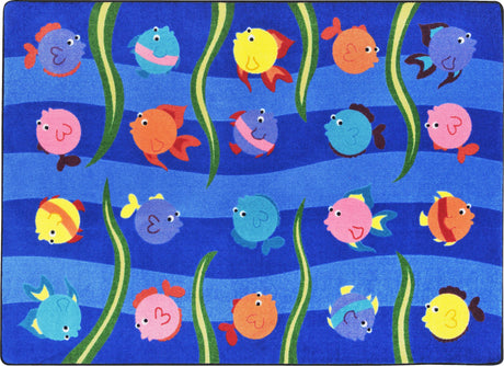 Friendly Fish© Classroom Rug, 7'8" x 10'9" Rectangle