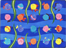 Friendly Fish© Classroom Rug, 7'8" x 10'9" Rectangle