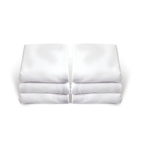 SafeFit™ Elastic Fitted Safety Sheets for Foundation's Compact Cribs, White (6 Pack)