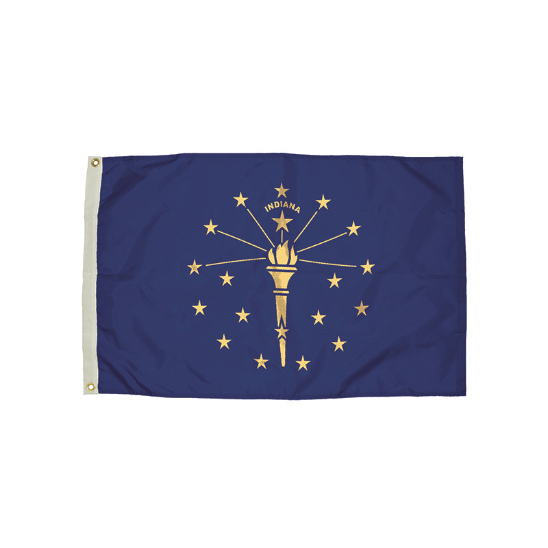 Durawavez Nylon Indiana State Flag, 3' x 5'