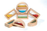 Rainbow Blocks Shimmering Water