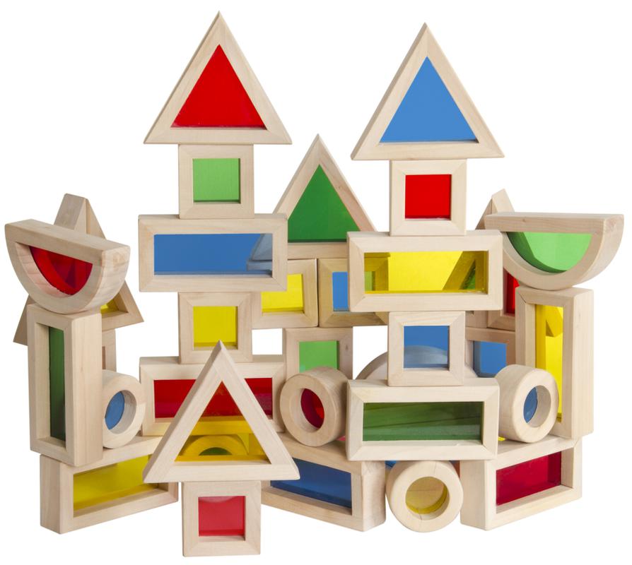 Jr. Rainbow Blocks, 40 Piece Set