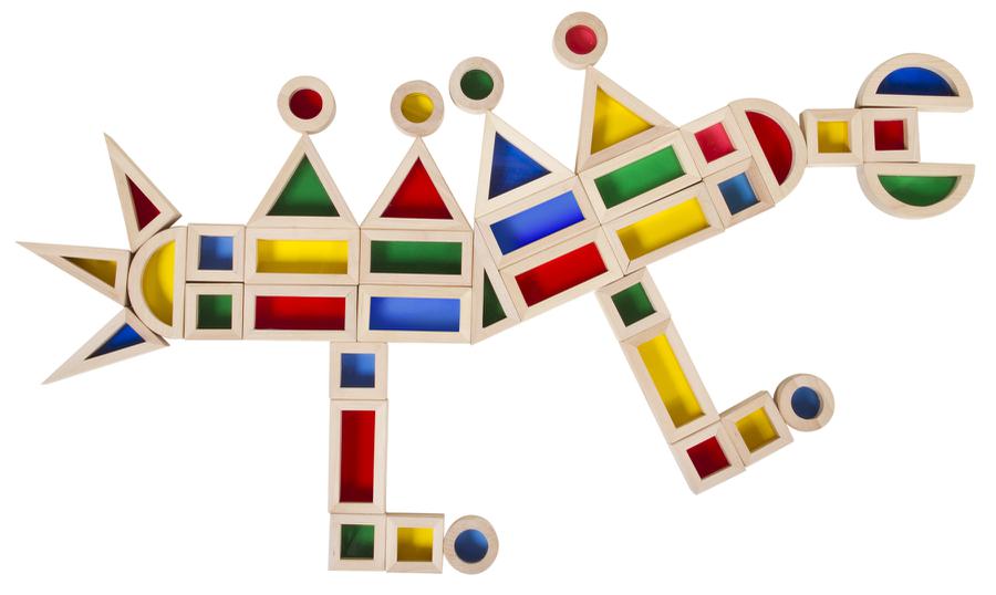 Jr. Rainbow Blocks, 40 Piece Set