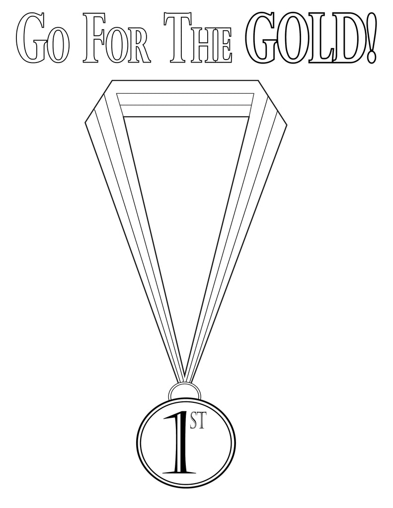 Olympic Medal Coloring Page Olympic medal coloring page