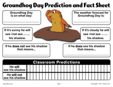 Groundhog Day Prediction & Discussion Worksheet