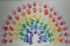 St. Patrick's Day Handprint Rainbow with Bible Story Extension