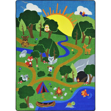 Happy Forest™ Play Room Rug, 5'4" x 7'8" Rectangle