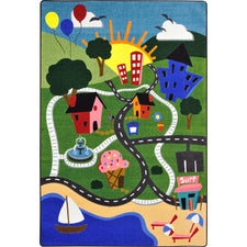 Happy Town™ Play Room Rug, 5'4" x 7'8" Rectangle