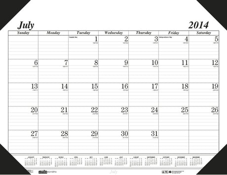 Academic Economy Desk Pad 14-Month Jul-Aug