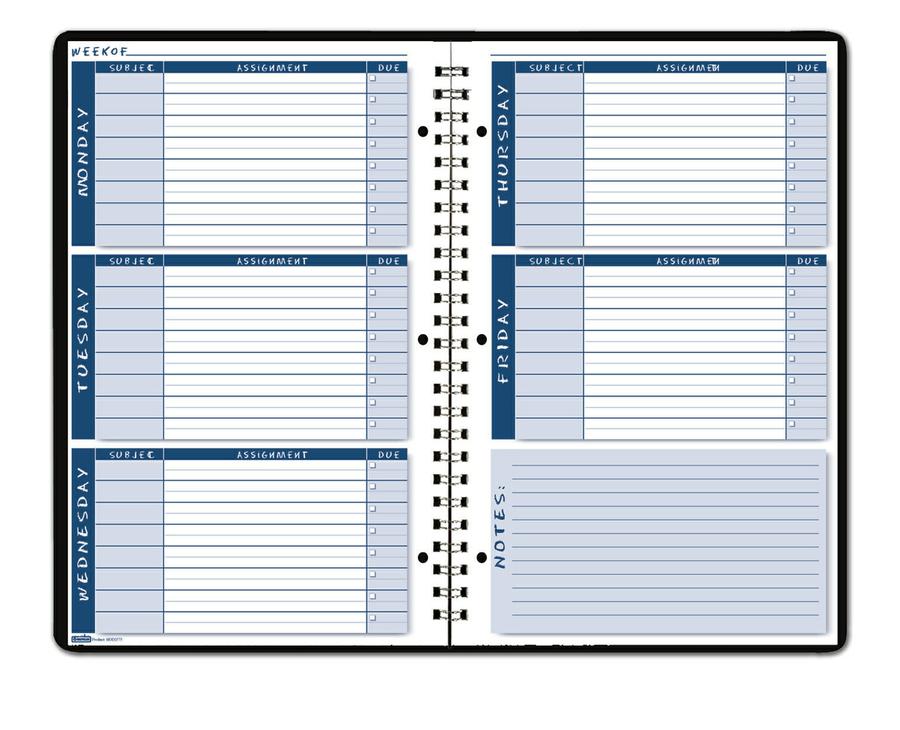 Non-Dated Assignment Book