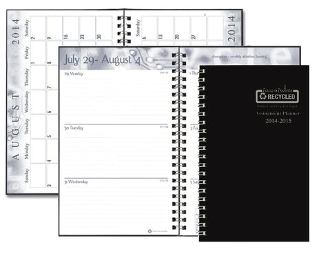 Academic Weekly Assignment Book Black