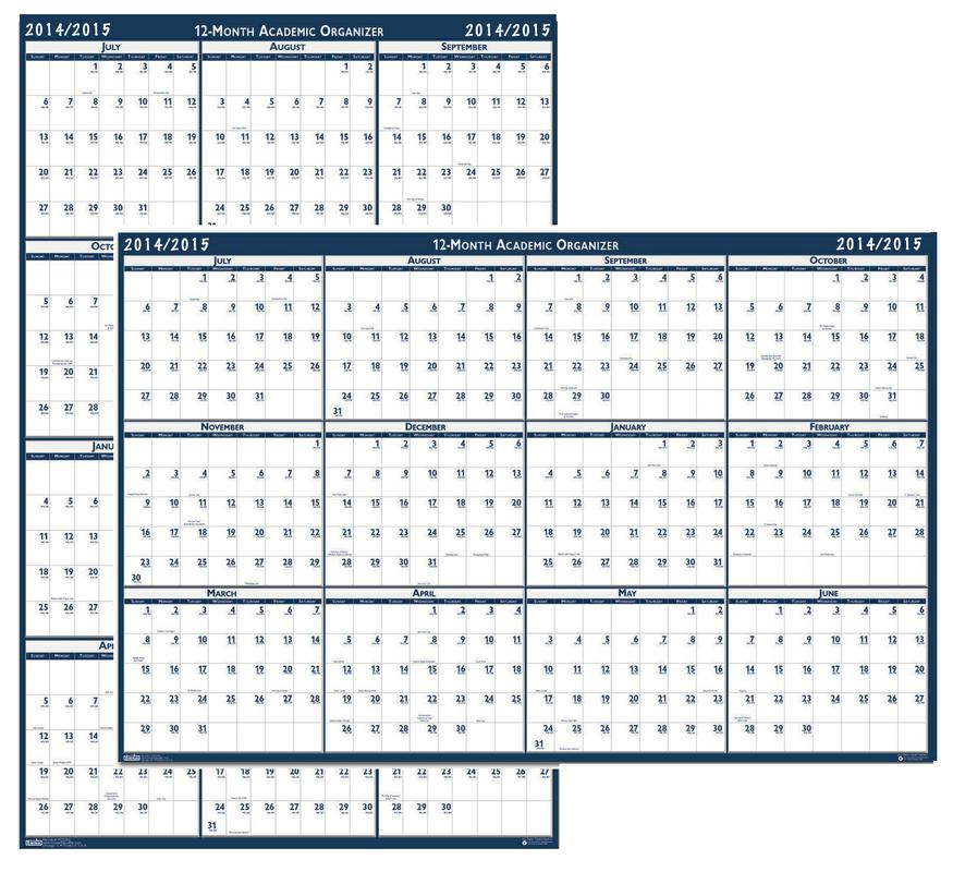 Write-On/Wipe-Off Calendar