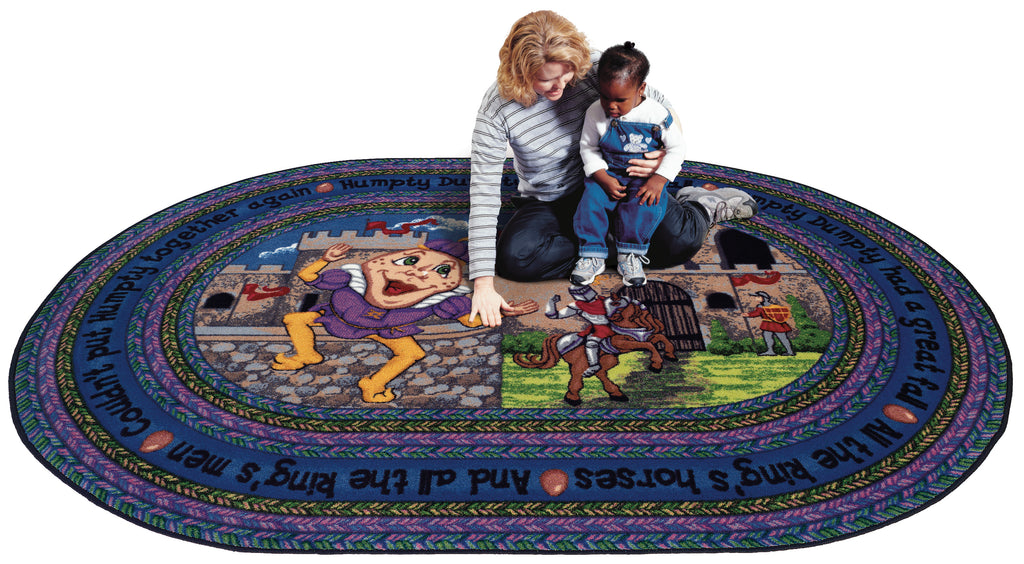 Humpty Dumpty© Classroom Rug, 5'4" x 7'8"  Oval