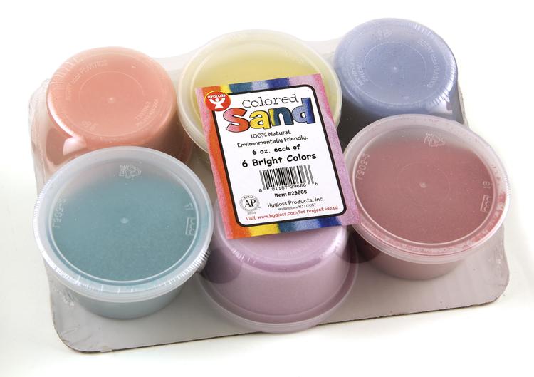 Craft Sand: Bucket O' Sand, 6 Assorted Colors