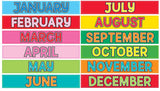 Monthly Calendar Cards