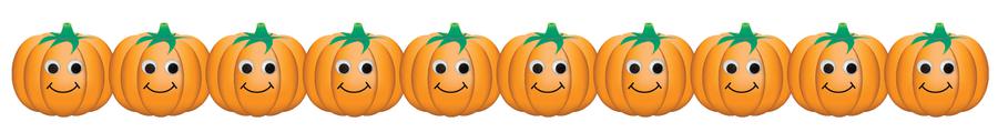Happy Pumpkins Bulletin Board Border