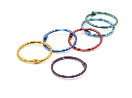 Book Rings, 1 1/2" Metallic