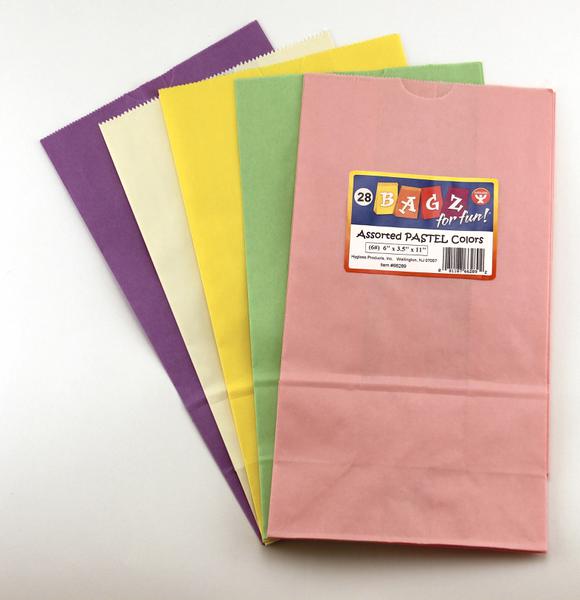 Gusseted Bags - 6# Pastel
