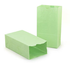 Gusseted Bags - 6# Lime Green