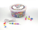 Bucket O` Beads, 100 Striped Straw