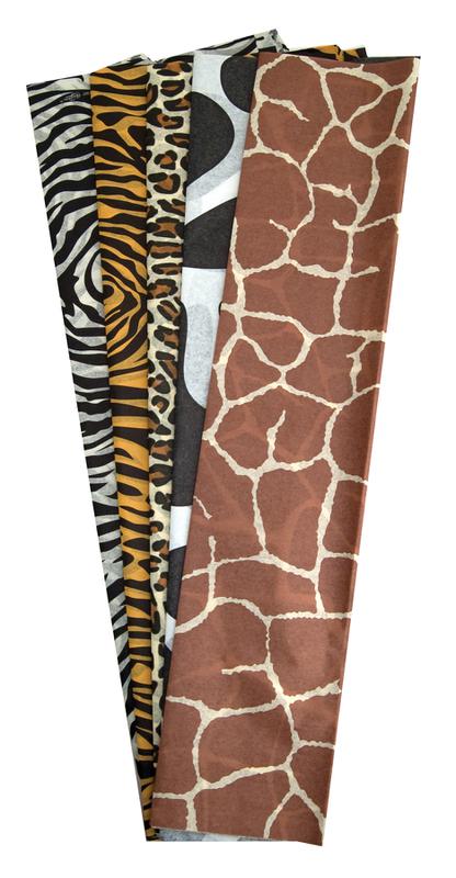 Tissue Paper Assortment - 20 Sheets Animal Skin