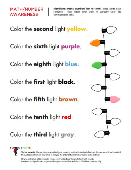 Introducing Ordinal Numbers