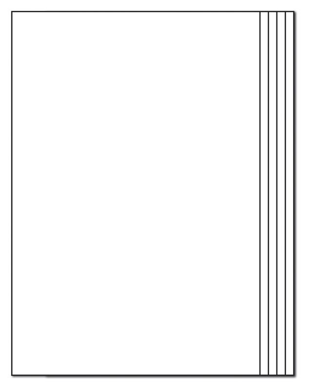 White Softcover Rectangle Blank Book for Young Authors (12-pack)