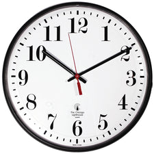 Chicago Lighthouse 12.75" Slimline Series Clock, Standard Numbers