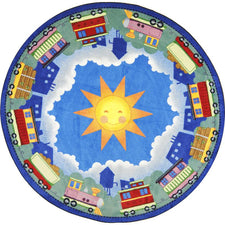 In Training© Kid's Play Room Rug, 5'4"  Round