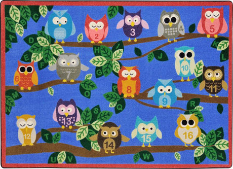 It's A Hoot© Classroom Rug, 5'4" x 7'8" Rectangle