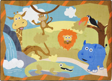 Jungle Babies© Classroom Rug, 7'8" x 10'9" Rectangle