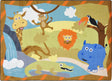 Jungle Babies© Classroom Rug, 5'4" x 7'8" Rectangle
