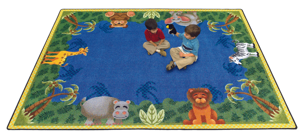 Jungle Friends© Classroom Rug, 7'8" x 10'9" Rectangle