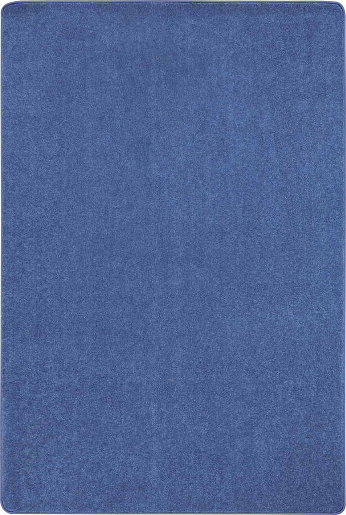 Just Kidding™ Cobalt Blue Classroom Rug, 6' x 9' Rectangle