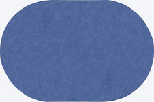 Just Kidding™ Cobalt Blue Classroom Rug, 6' x 9' Oval