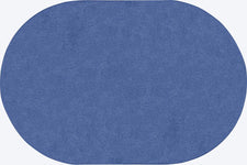Just Kidding™ Cobalt Blue Classroom Rug, 6' x 9' Oval