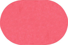Just Kidding™ Hot Pink Classroom Rug, 12' x 8' Oval