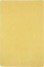 Just Kidding™ Lemon Yellow Classroom Rug, 4' x 6' Rectangle