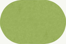 Just Kidding™ Lime Green Classroom Rug, 6' x 9' Oval