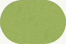 Just Kidding™ Lime Green Classroom Rug, 6' x 9' Oval