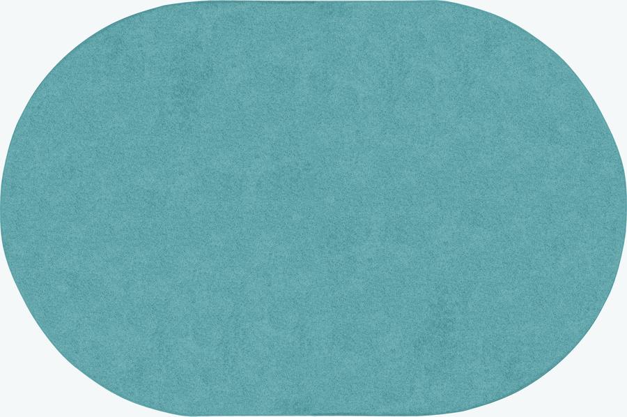 Just Kidding™ Seafoam Classroom Rug, 6' x 9' Oval