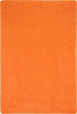 Just Kidding™ Tangerine Orange Classroom Rug, 6' x 9' Rectangle