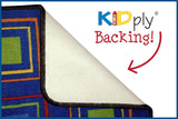 KIDSoft™ Colorful Toddler Blocks Classroom Rug, 4' x 6' Rectangle