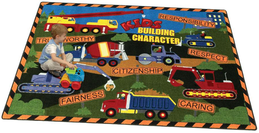 Kid's Building Character© Classroom Rug, 5'4" x 7'8" Rectangle