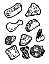 Paper Food Cutouts