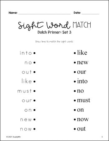 Kindergarten Sight Words Bundle - Dolch Primer Sight Word Worksheets, Printables, Flash Cards, And More! - 24 Activities