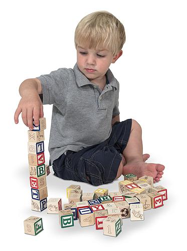 Wooden ABC/123 Blocks