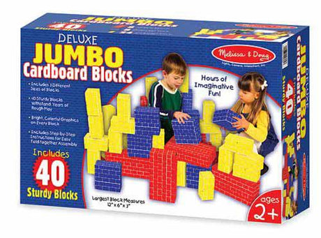 Deluxe Jumbo Cardboard Blocks 40 Pc